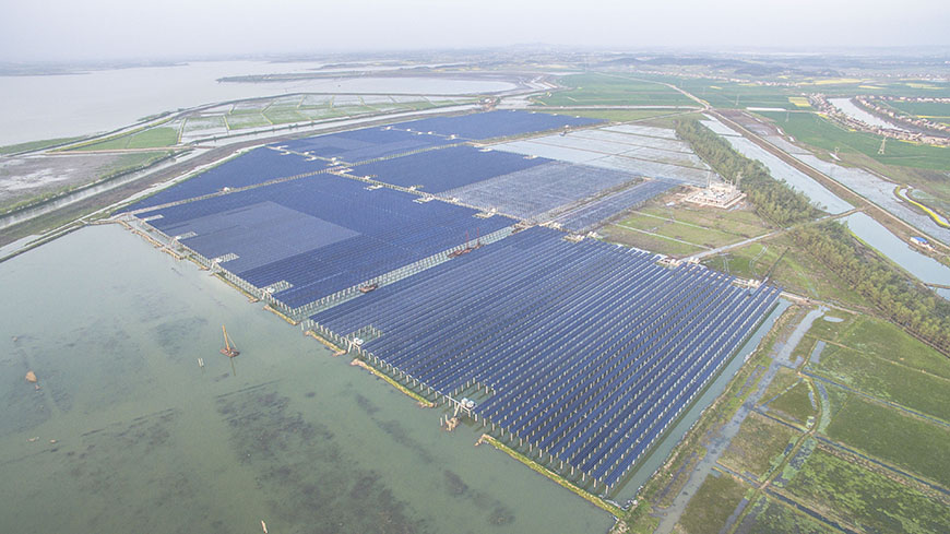 Xinyi Wuhu Fanchang 90MW fishery complementary photovoltaic power station